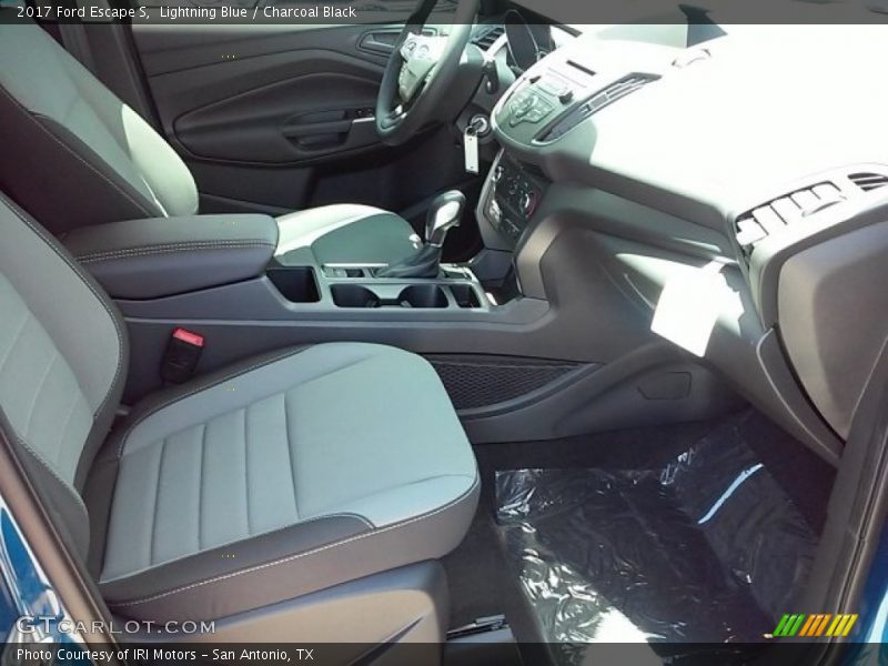 Lightning Blue / Charcoal Black 2017 Ford Escape S