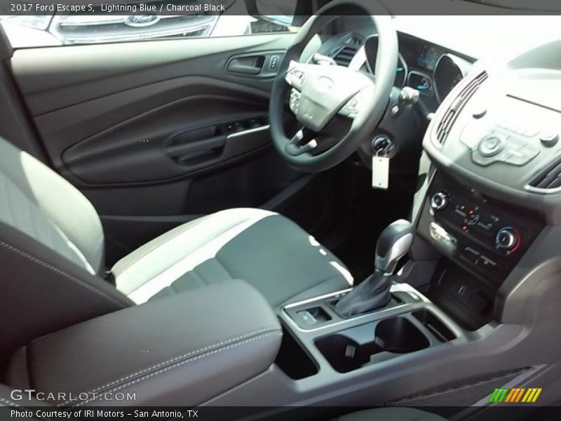 Lightning Blue / Charcoal Black 2017 Ford Escape S
