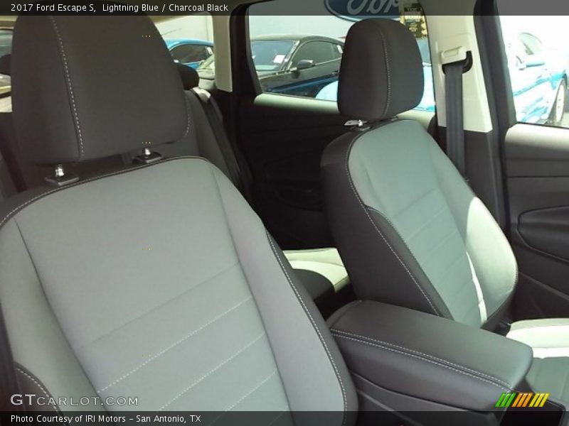 Lightning Blue / Charcoal Black 2017 Ford Escape S
