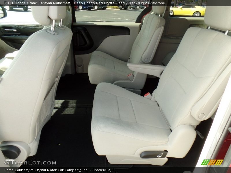 Deep Cherry Red Crystal Pearl / Black/Light Graystone 2011 Dodge Grand Caravan Mainstreet