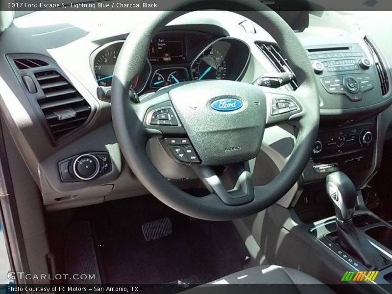 Lightning Blue / Charcoal Black 2017 Ford Escape S
