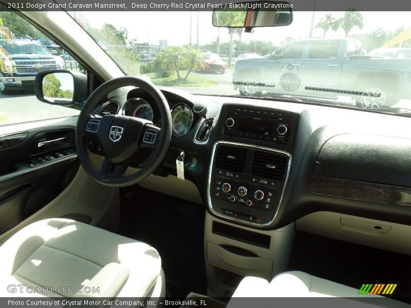 Deep Cherry Red Crystal Pearl / Black/Light Graystone 2011 Dodge Grand Caravan Mainstreet