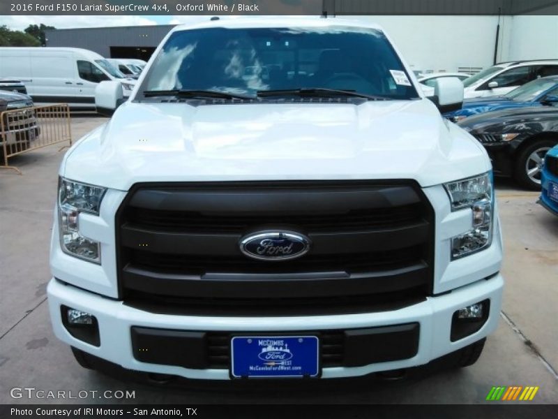 Oxford White / Black 2016 Ford F150 Lariat SuperCrew 4x4