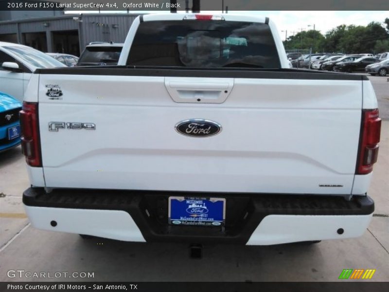 Oxford White / Black 2016 Ford F150 Lariat SuperCrew 4x4