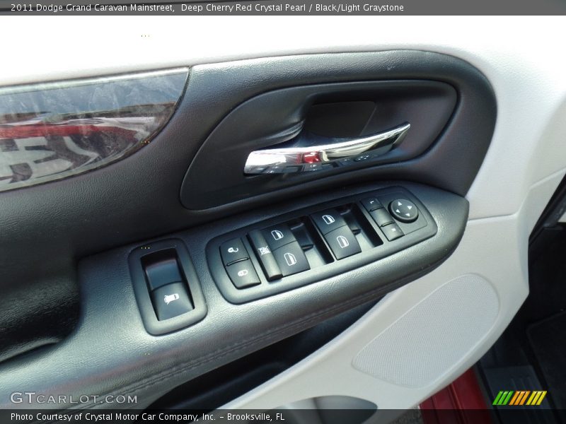 Deep Cherry Red Crystal Pearl / Black/Light Graystone 2011 Dodge Grand Caravan Mainstreet