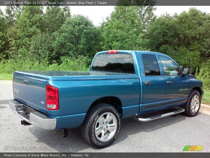 Atlantic Blue Pearl / Taupe 2004 Dodge Ram 1500 SLT Quad Cab