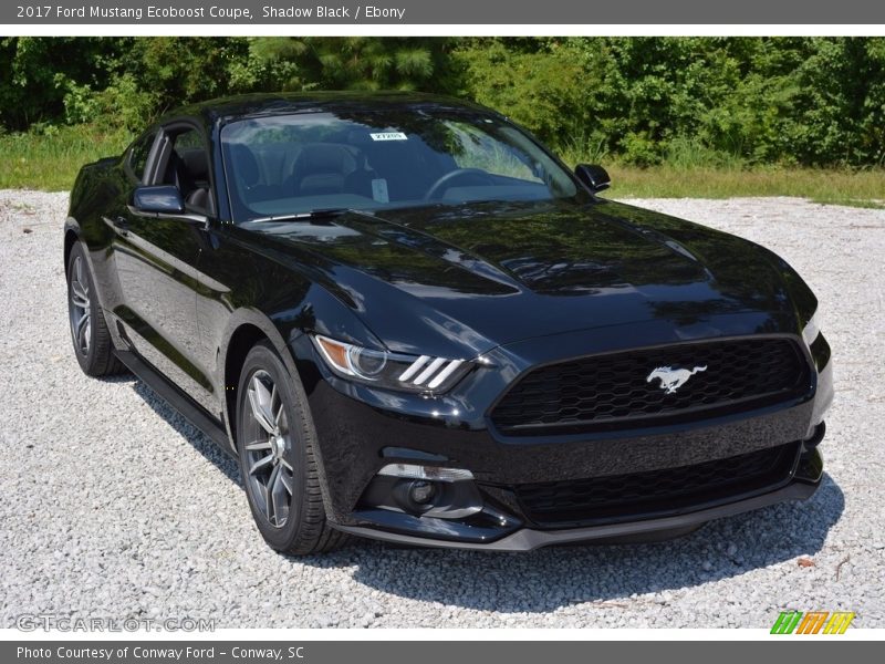 Front 3/4 View of 2017 Mustang Ecoboost Coupe