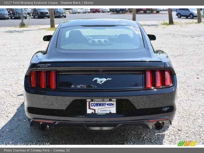 Shadow Black / Ebony 2017 Ford Mustang Ecoboost Coupe