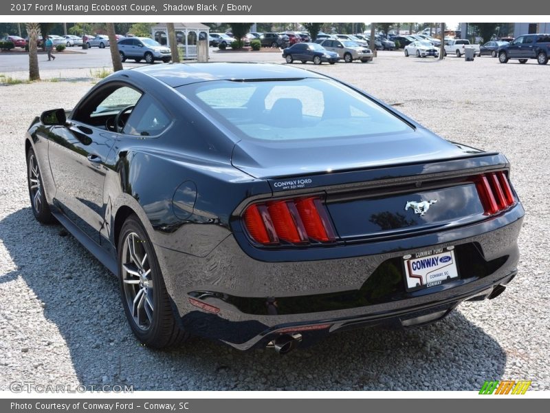 Shadow Black / Ebony 2017 Ford Mustang Ecoboost Coupe