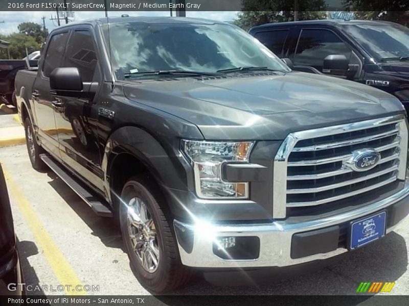 Magnetic / Medium Earth Gray 2016 Ford F150 XLT SuperCrew