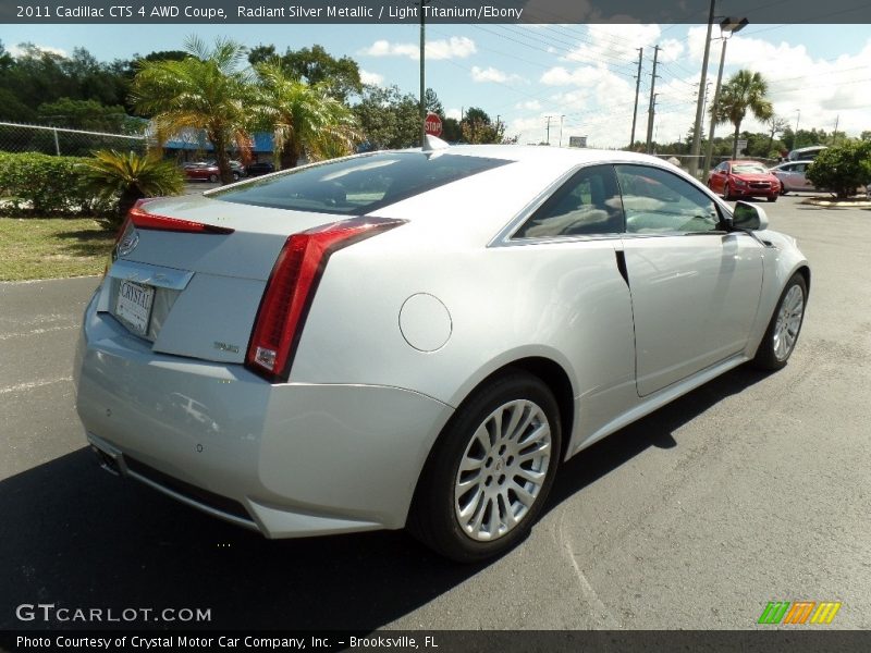 Radiant Silver Metallic / Light Titanium/Ebony 2011 Cadillac CTS 4 AWD Coupe