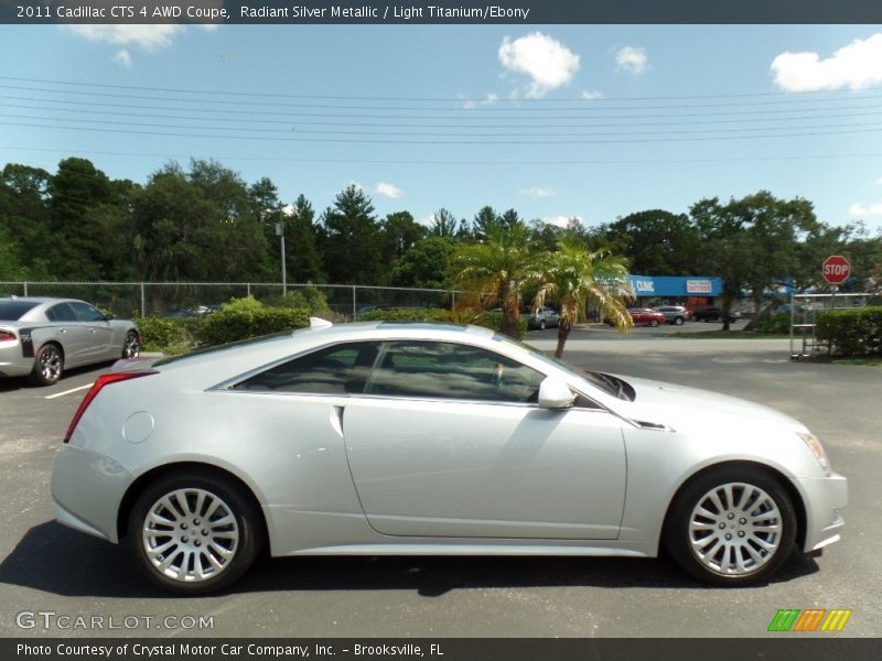 Radiant Silver Metallic / Light Titanium/Ebony 2011 Cadillac CTS 4 AWD Coupe