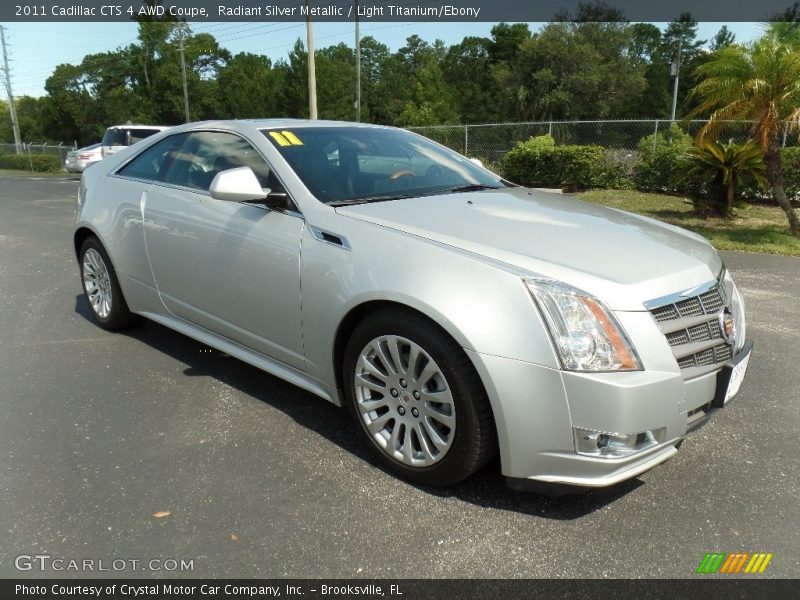 Radiant Silver Metallic / Light Titanium/Ebony 2011 Cadillac CTS 4 AWD Coupe