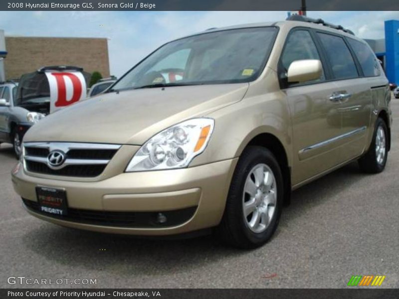 Sonora Gold / Beige 2008 Hyundai Entourage GLS