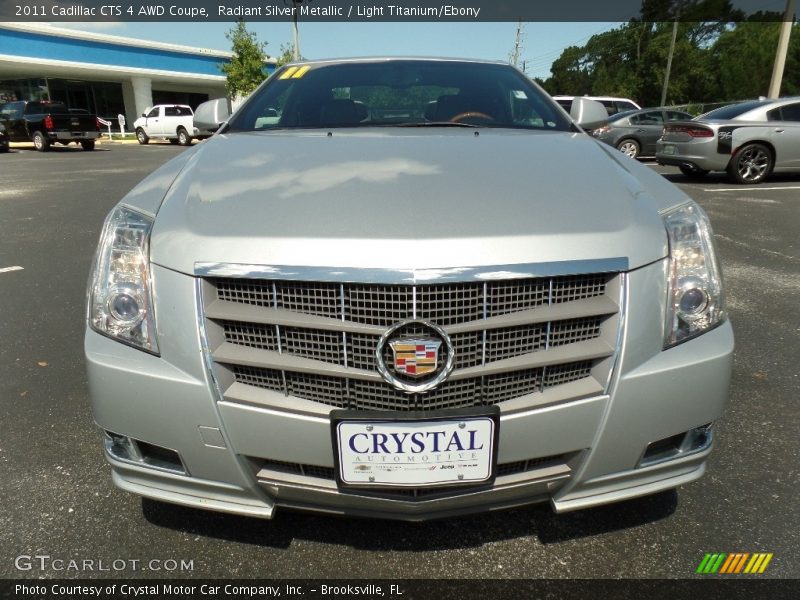 Radiant Silver Metallic / Light Titanium/Ebony 2011 Cadillac CTS 4 AWD Coupe