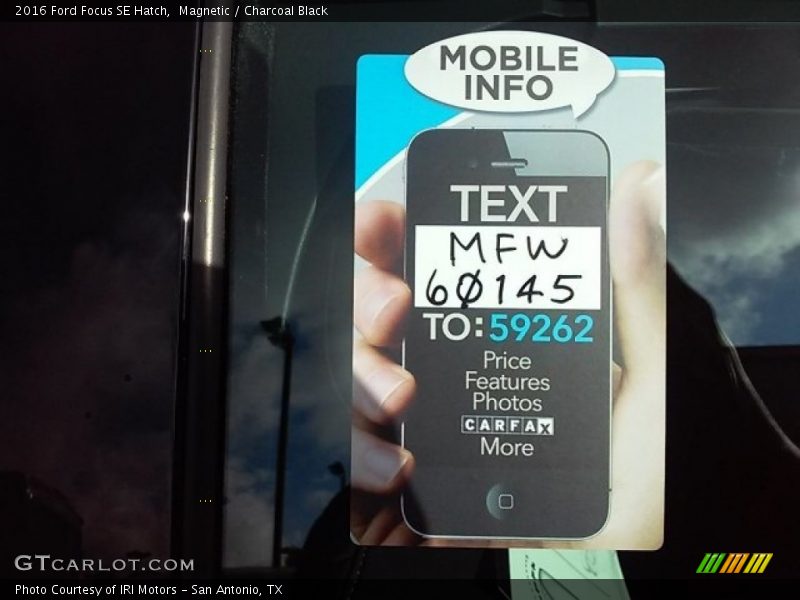 Magnetic / Charcoal Black 2016 Ford Focus SE Hatch
