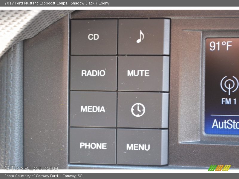 Controls of 2017 Mustang Ecoboost Coupe