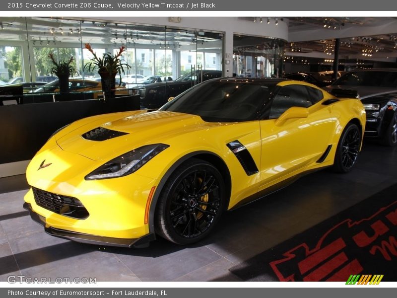 Velocity Yellow Tintcoat / Jet Black 2015 Chevrolet Corvette Z06 Coupe