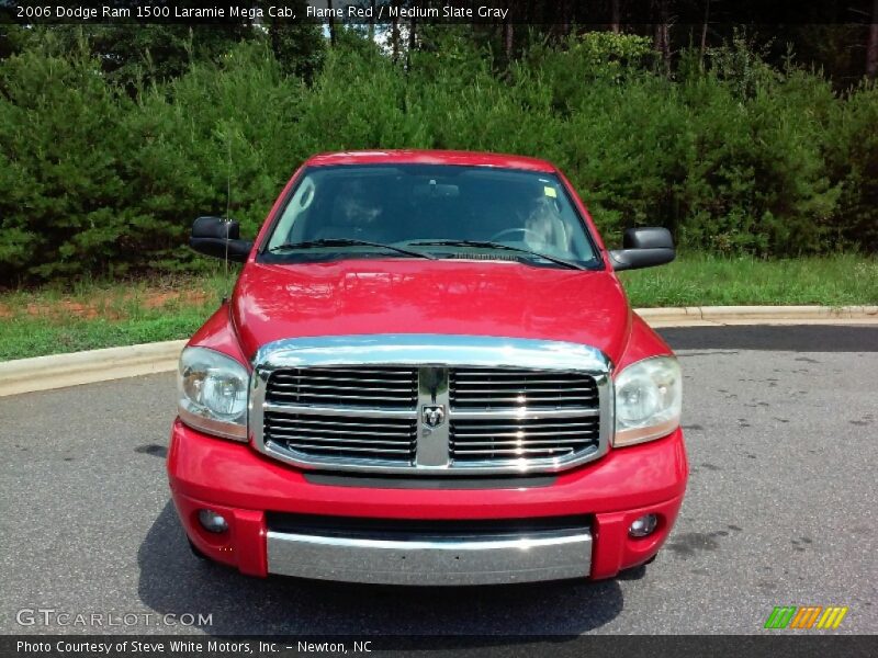 Flame Red / Medium Slate Gray 2006 Dodge Ram 1500 Laramie Mega Cab
