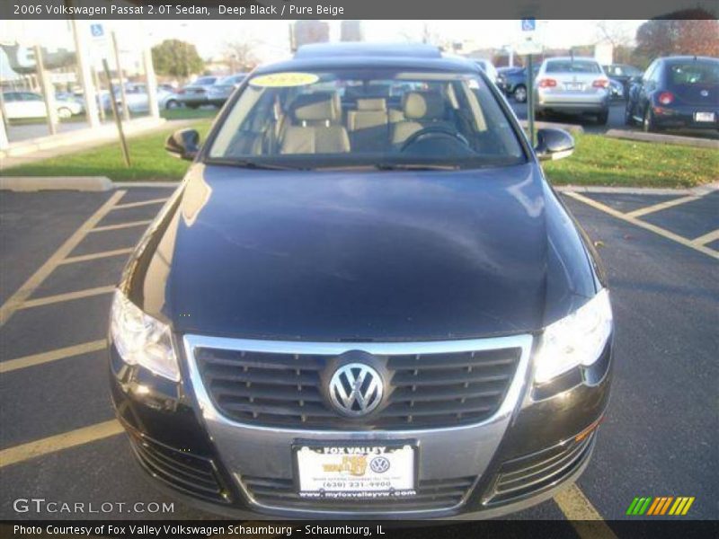 Deep Black / Pure Beige 2006 Volkswagen Passat 2.0T Sedan