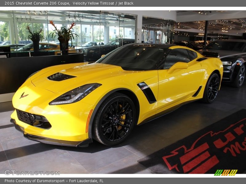Velocity Yellow Tintcoat / Jet Black 2015 Chevrolet Corvette Z06 Coupe
