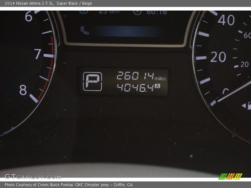 Super Black / Beige 2014 Nissan Altima 2.5 SL