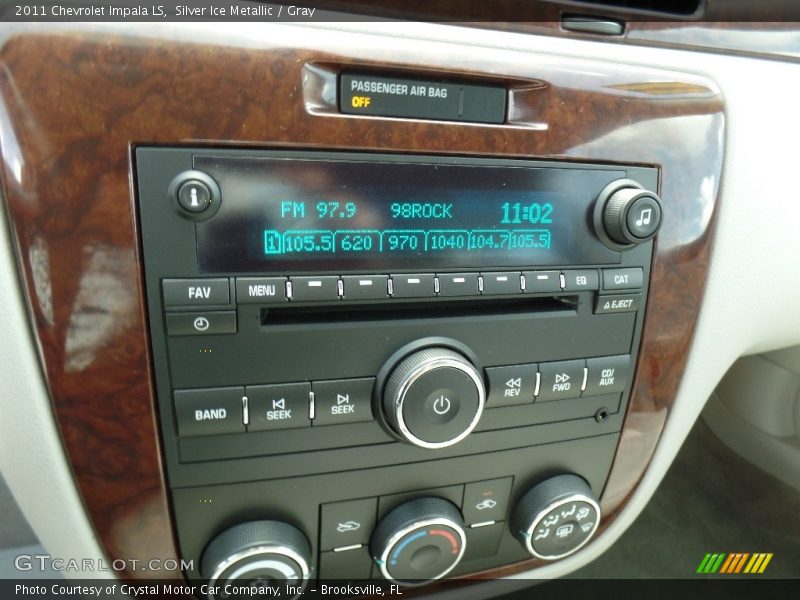 Silver Ice Metallic / Gray 2011 Chevrolet Impala LS
