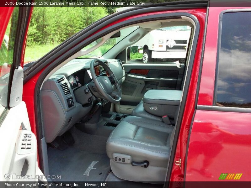 Flame Red / Medium Slate Gray 2006 Dodge Ram 1500 Laramie Mega Cab