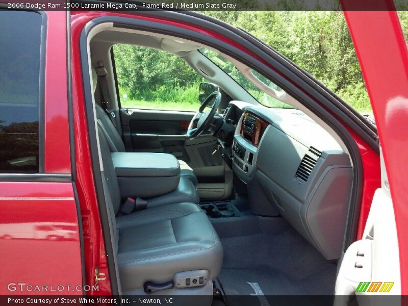 Flame Red / Medium Slate Gray 2006 Dodge Ram 1500 Laramie Mega Cab