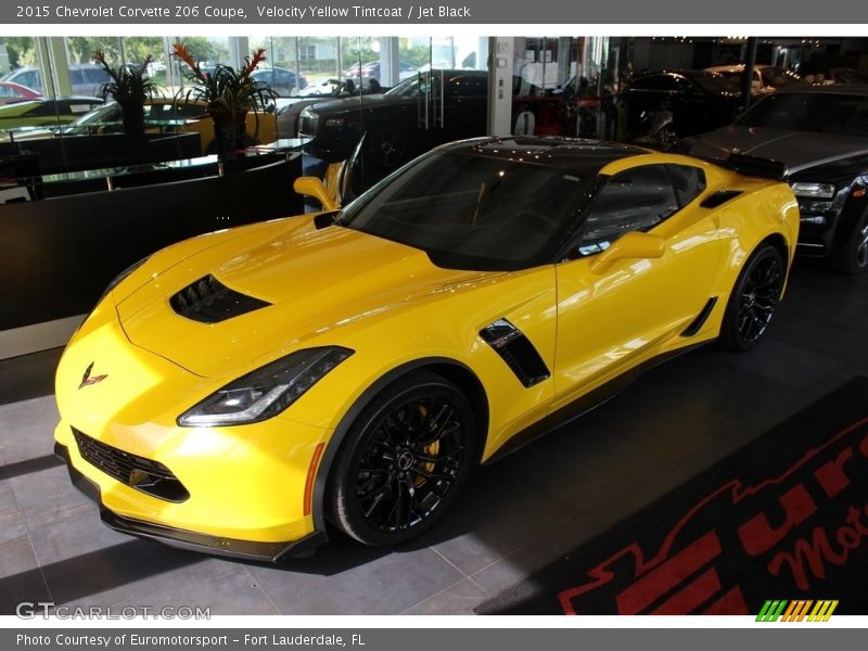 Velocity Yellow Tintcoat / Jet Black 2015 Chevrolet Corvette Z06 Coupe