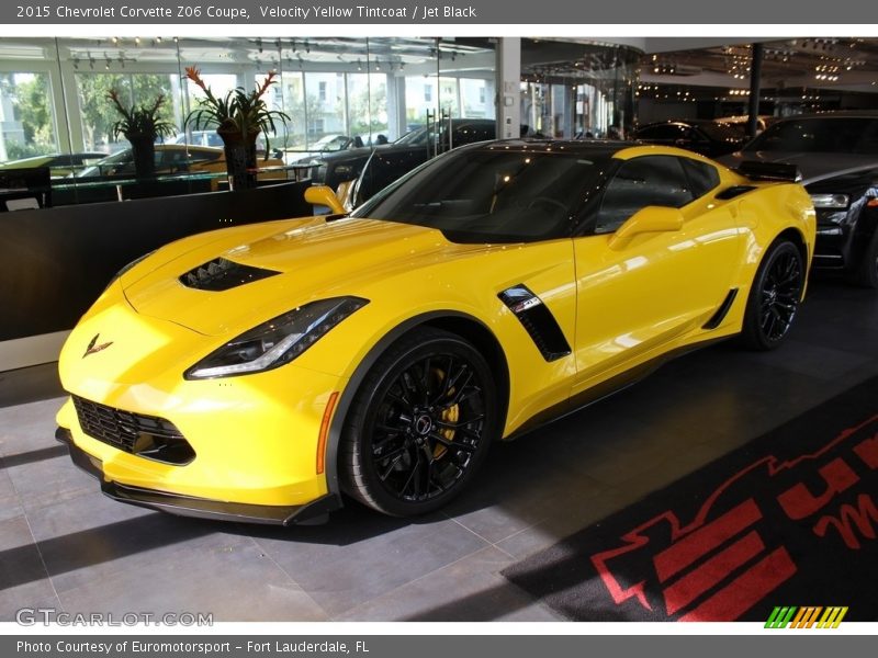 Velocity Yellow Tintcoat / Jet Black 2015 Chevrolet Corvette Z06 Coupe