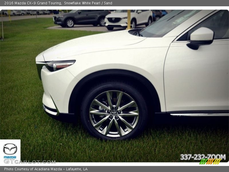 Snowflake White Pearl / Sand 2016 Mazda CX-9 Grand Touring