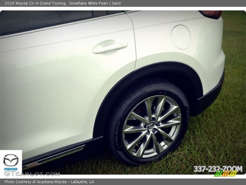 Snowflake White Pearl / Sand 2016 Mazda CX-9 Grand Touring