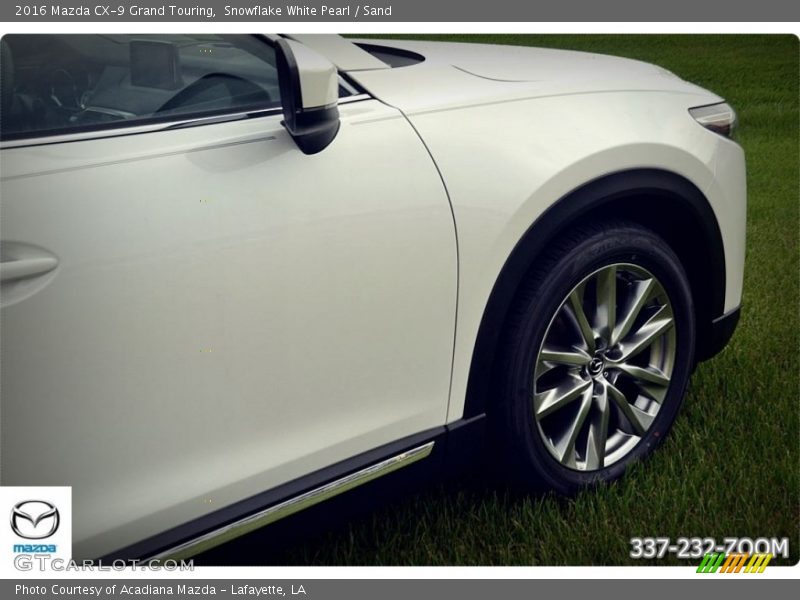 Snowflake White Pearl / Sand 2016 Mazda CX-9 Grand Touring