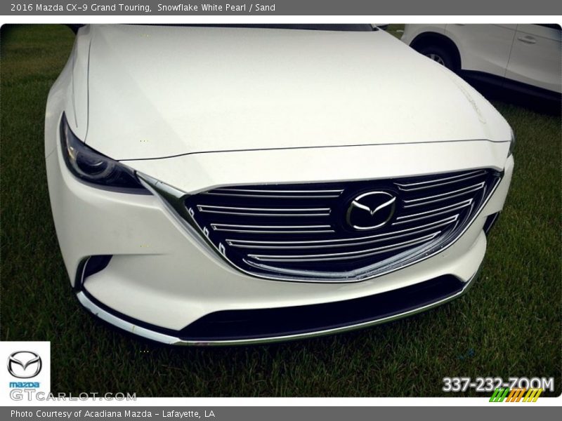 Snowflake White Pearl / Sand 2016 Mazda CX-9 Grand Touring