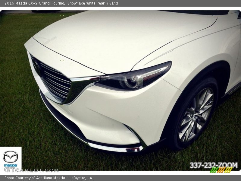 Snowflake White Pearl / Sand 2016 Mazda CX-9 Grand Touring
