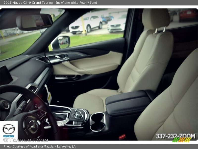 Snowflake White Pearl / Sand 2016 Mazda CX-9 Grand Touring