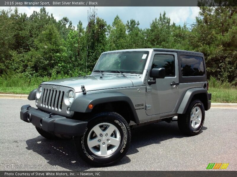 Billet Silver Metallic / Black 2016 Jeep Wrangler Sport