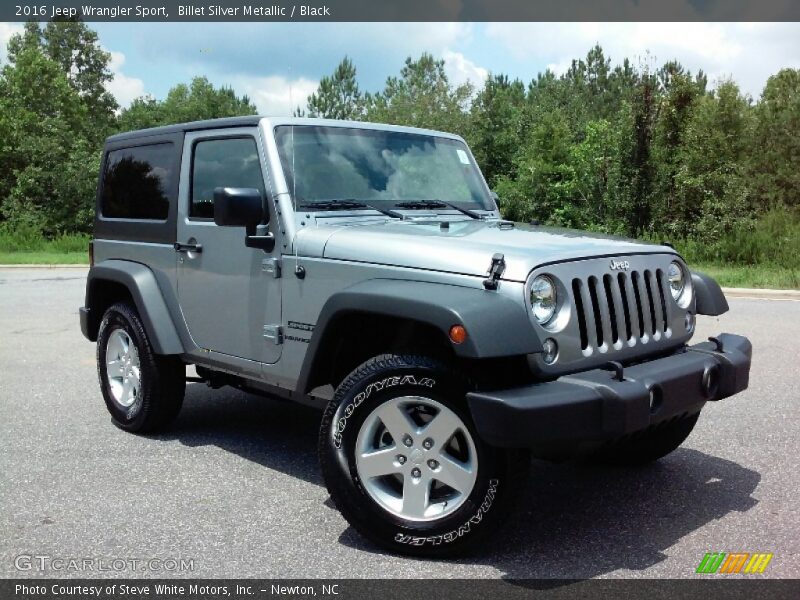 Billet Silver Metallic / Black 2016 Jeep Wrangler Sport