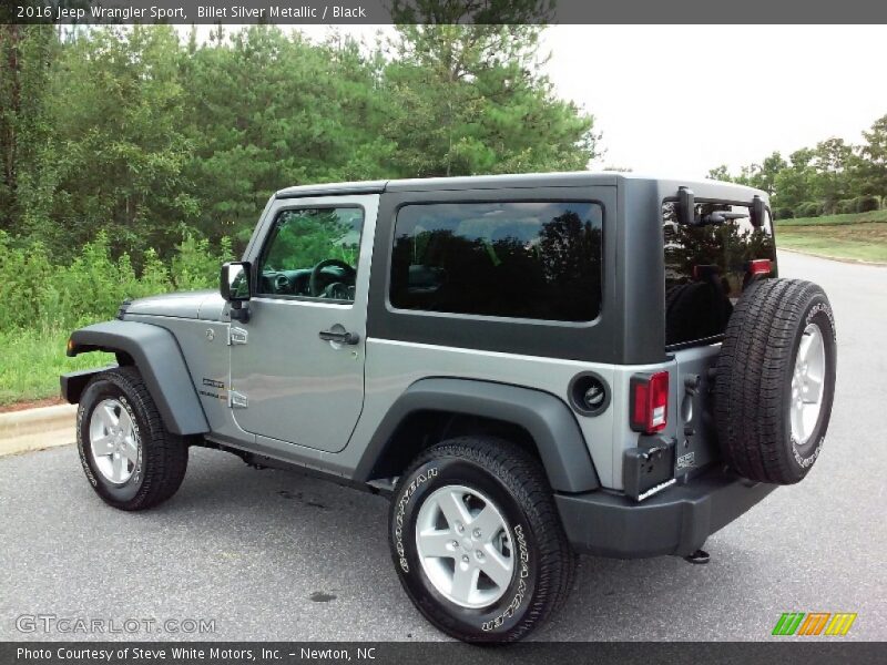 Billet Silver Metallic / Black 2016 Jeep Wrangler Sport