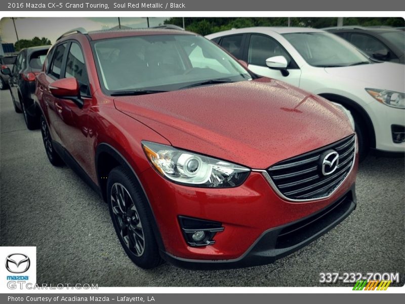 Soul Red Metallic / Black 2016 Mazda CX-5 Grand Touring