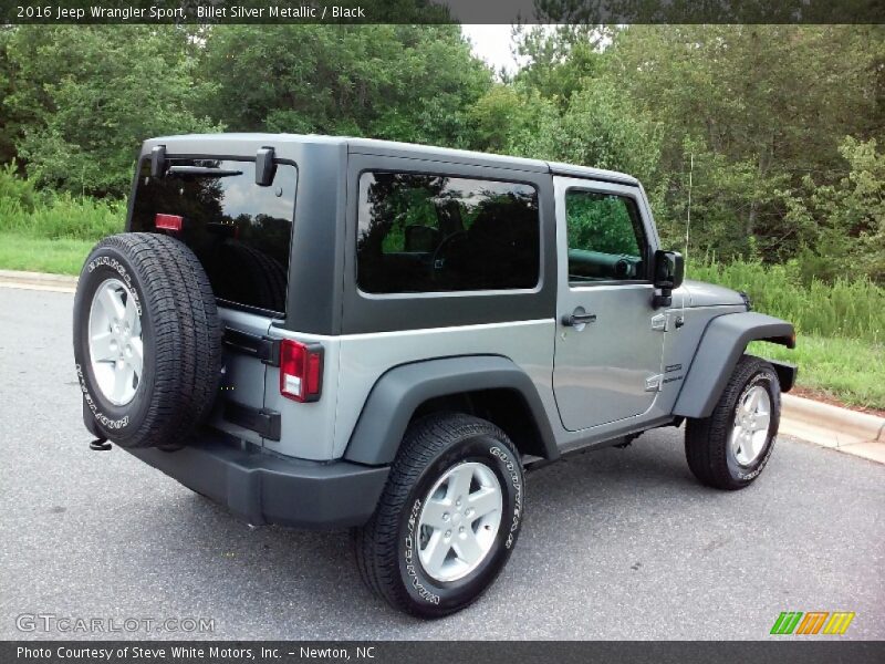 Billet Silver Metallic / Black 2016 Jeep Wrangler Sport