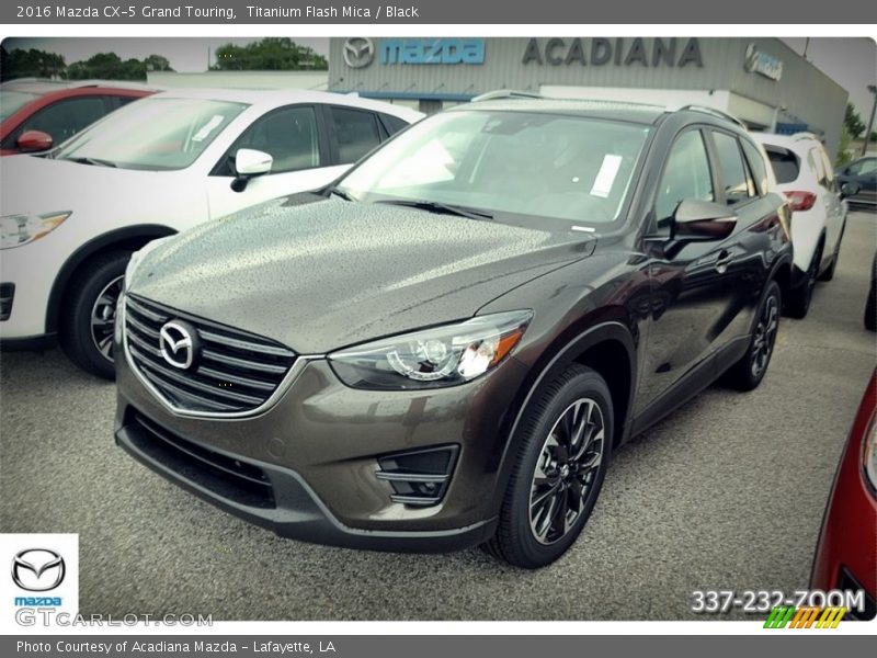 Titanium Flash Mica / Black 2016 Mazda CX-5 Grand Touring