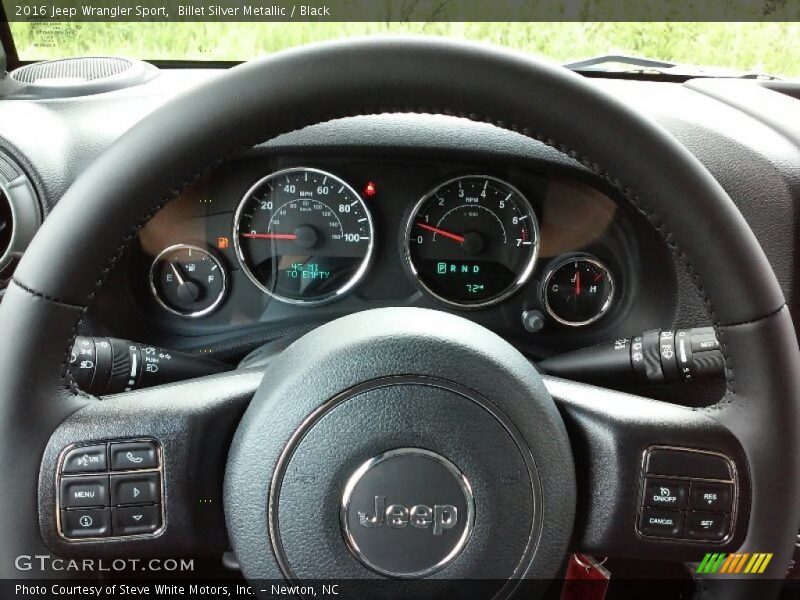 Billet Silver Metallic / Black 2016 Jeep Wrangler Sport