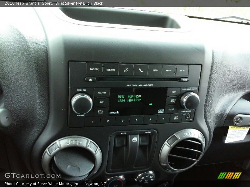 Billet Silver Metallic / Black 2016 Jeep Wrangler Sport