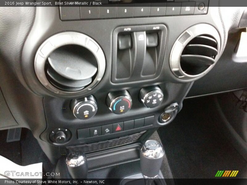 Billet Silver Metallic / Black 2016 Jeep Wrangler Sport