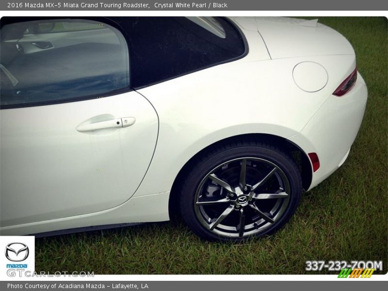 Crystal White Pearl / Black 2016 Mazda MX-5 Miata Grand Touring Roadster
