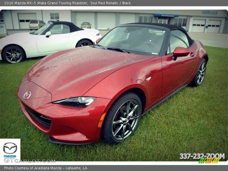 Soul Red Metallic / Black 2016 Mazda MX-5 Miata Grand Touring Roadster