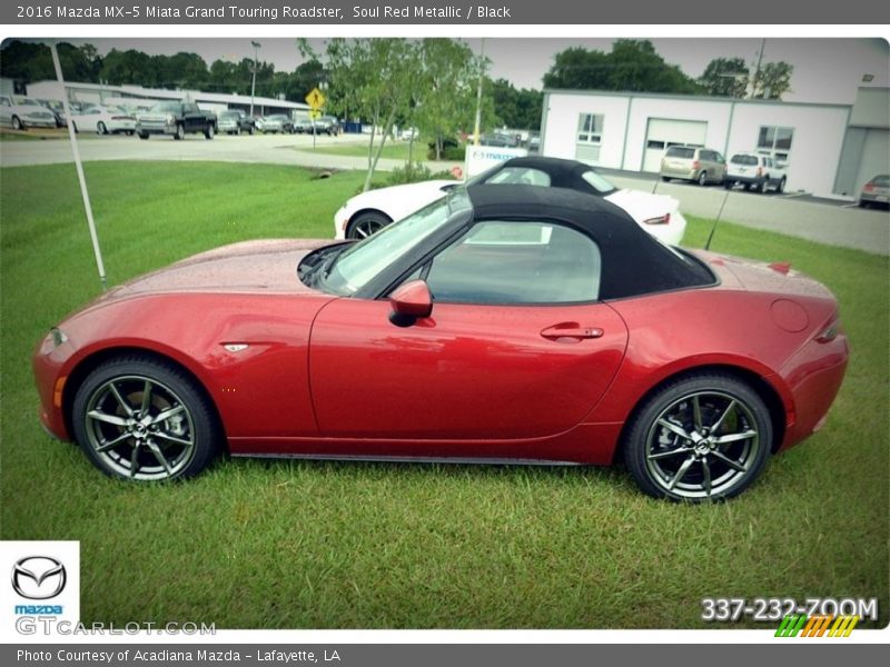 Soul Red Metallic / Black 2016 Mazda MX-5 Miata Grand Touring Roadster