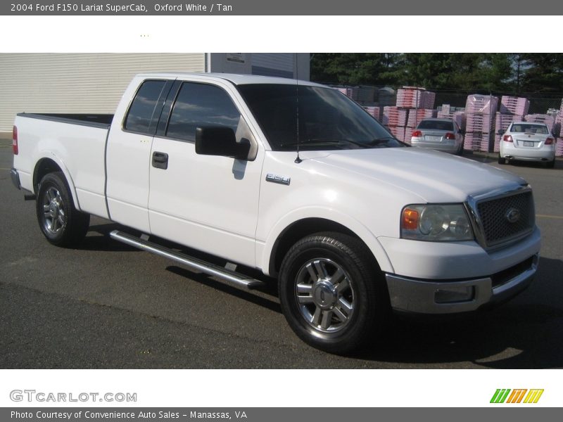 Oxford White / Tan 2004 Ford F150 Lariat SuperCab